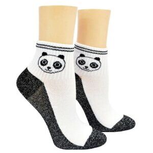 Panda‎ Bear Lurex Juniors Shortie Sock